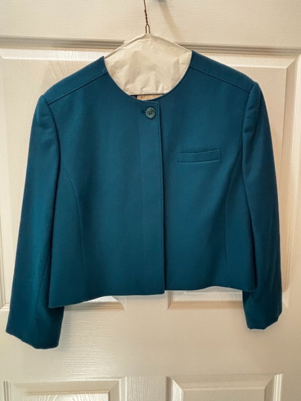 Pendleton 100% Wool Teal Skirt & Jacket - lined size 16